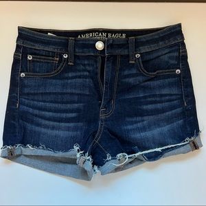 American Eagle Dark Wash Denim Short